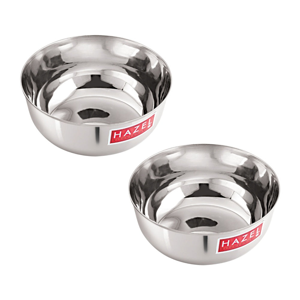 Stainless Steel Bowl 400 ML (Set of 2)