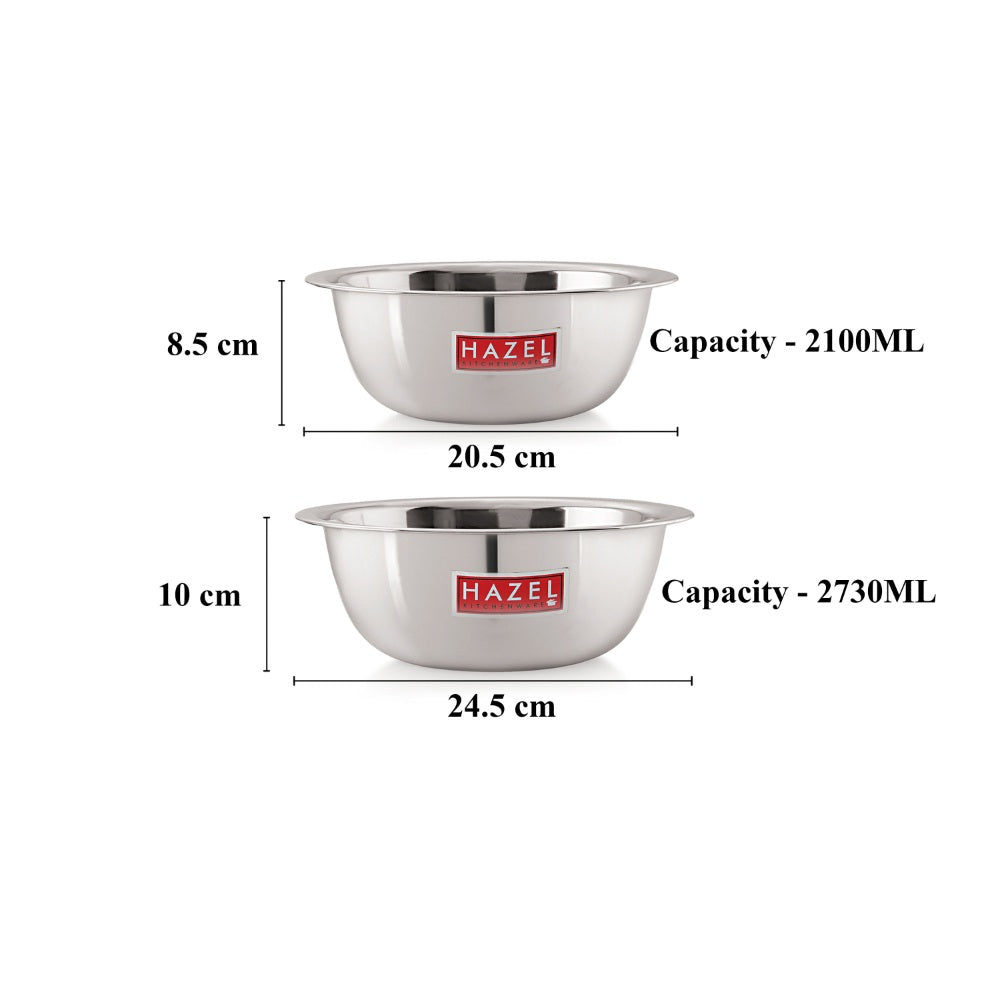 Stainless Steel Mixing Bowls, Multipurpose Cooking & Baking Bowls