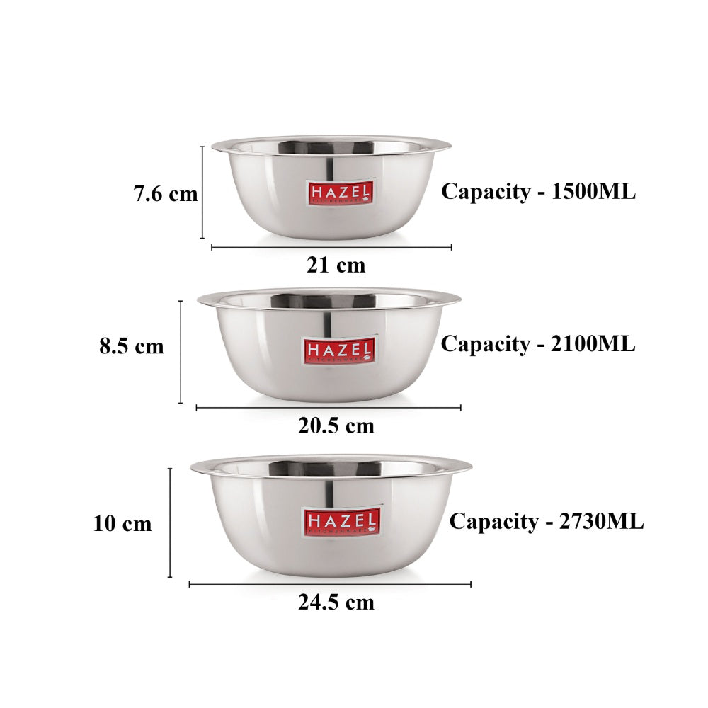 Stainless Steel Mixing Bowls, Multipurpose Cooking & Baking Bowls