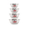 Stainless Steel Mixing Bowl Set of 4 1100, 1500, 2100, 2730 ML