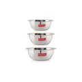 Stainless Steel Mixing Bowl Set of 3 1100, 1500, 2100 ML