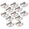 Stainless Steel Dessert Plate, Square Shaped - Set Of 12 (450 ML each)
