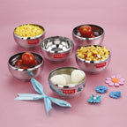 Stainless Steel Katori -  Set of 12 (200 ML Each)