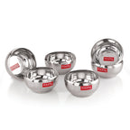 Stainless Steel Serving Bowl -  Set of 6 (300 ML Each)