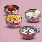 Stainless Steel Serving Bowl -  Set of 4 (150 ML Each)