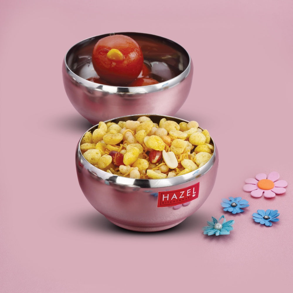 Stainless Steel Serving Bowl -  Set of 2 (150 ML Each)