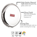 Steel Dinner Plates / Lunch Plates Set of 3, 26.8 cm