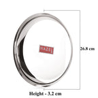 Steel Dinner Plates / Lunch Plates Set of 3, 26.8 cm