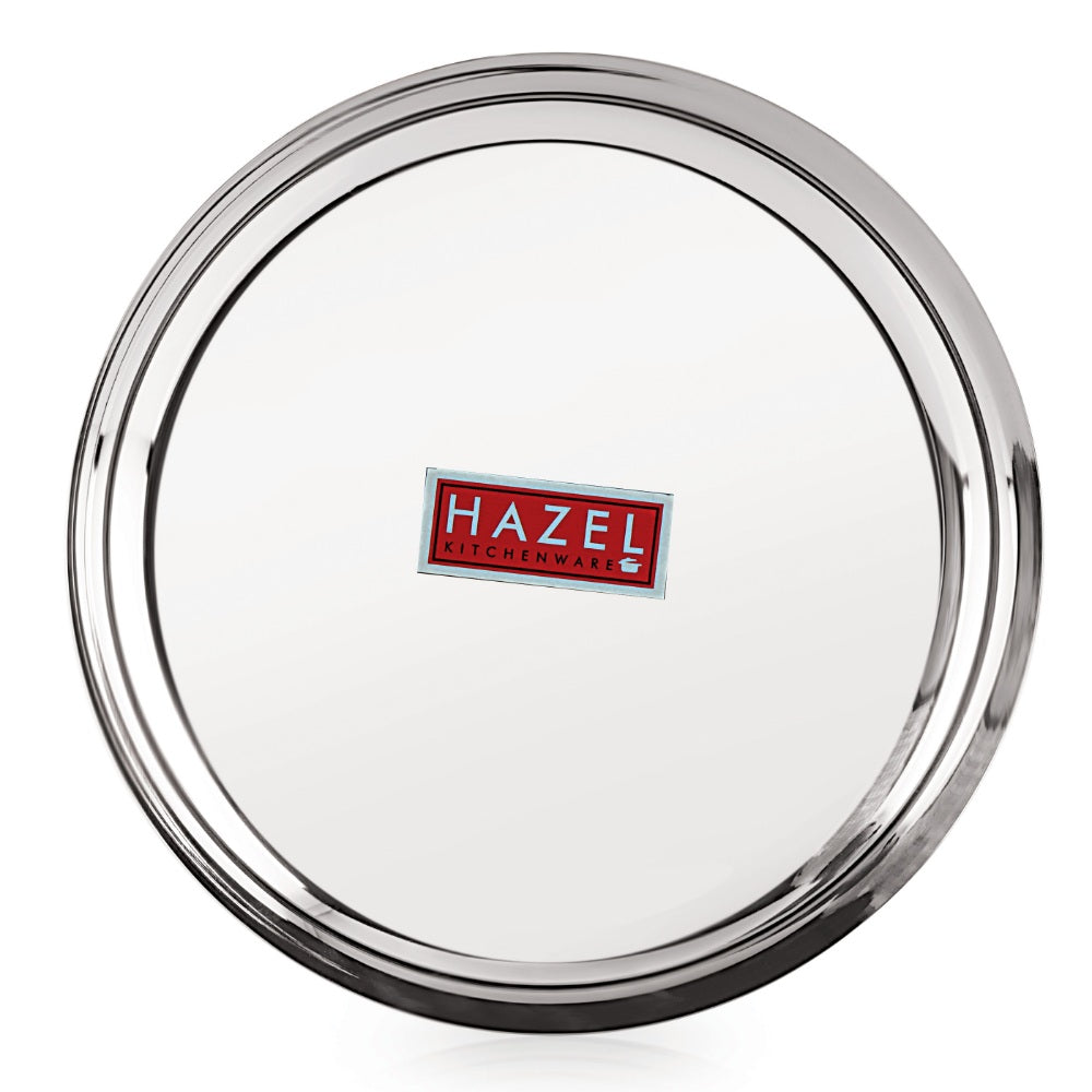 Steel Dinner Plates / Lunch Plates Set of 3, 26.8 cm
