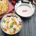 Stainless Steel Dinner Plate Set of 2, 23 cm