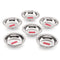 Stainless Steel Breakfast Bowls, Set of 6, 270 ML