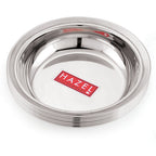 Stainless Steel Breakfast Bowls, Set of 6, 270 ML
