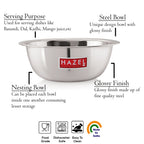 Stainless Steel Mixing Bowl Set of 4, 2730 ML, 3300 ML, 4100 ML, 4800 ML