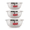 Stainless Steel Mixing Bowl Set of 3, 1100 ML, 1500 ML, 2730 ML