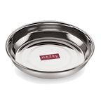 Stainless Steel Plate, 300 ML (Set of 12)