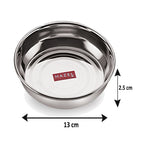 Stainless Steel Plate, 300 ML (Set of 12)