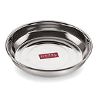 Stainless Steel Plate, 300 ML (Set of 12)