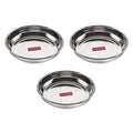 Stainless Steel Breakfast / Snack Plates 200 ML (Set of 3)