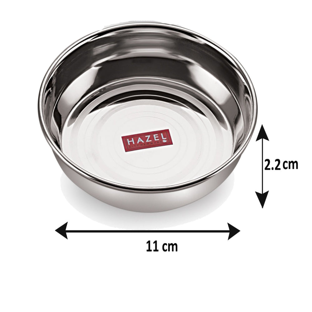 Stainless Steel Small Plates, 150 ML (Set of 4)