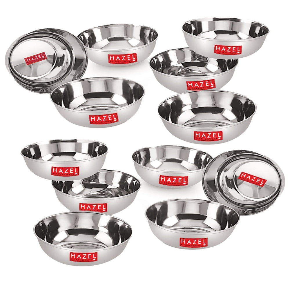 Stainless Steel Bowl / Vati 270 ML (Set of 12)