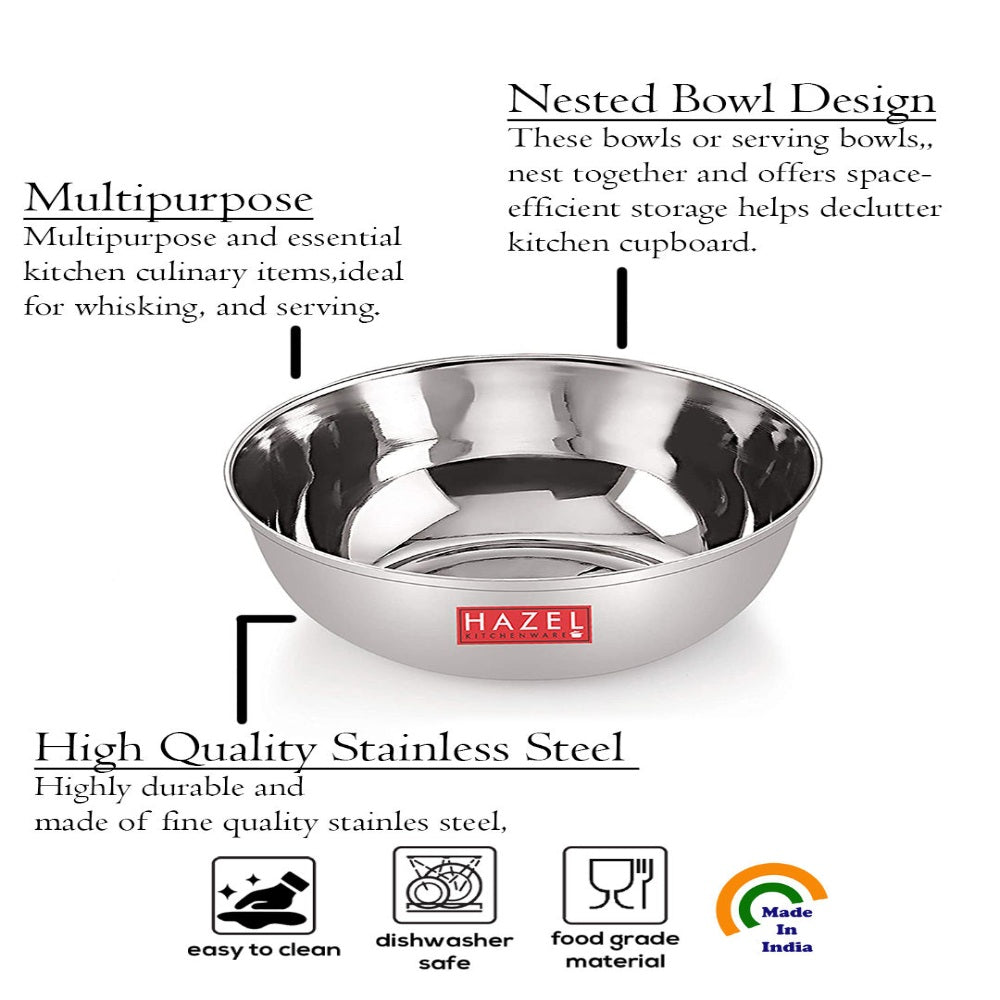 Stainless Steel Curry Bowl 200 ML (Set of 4)