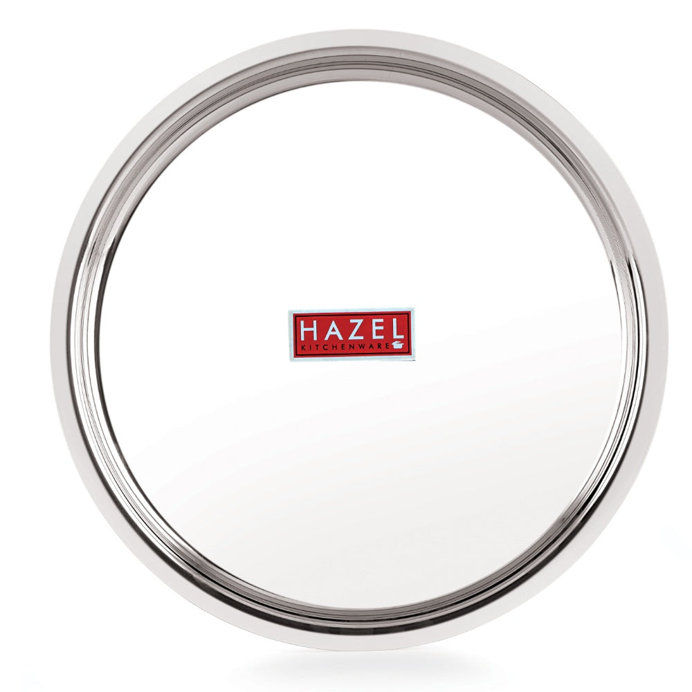 Stainless Steel Dinner Thali Set, Mirror Finish Set of 3, 25cm