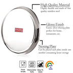 Mirror Finish Stainless Steel Dinner Plate Set of 3, 25.5 cm