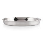 Mirror Finish Stainless Steel Dinner Plate Set of 4, 25.5 cm