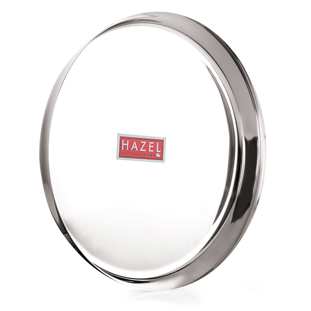 Mirror Finish Stainless Steel Dinner Plate Set of 6, 25.5 cm