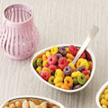 Triangular Shaped Stainless Steel Serving Bowl with Spoon, 250 ML