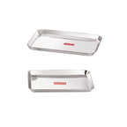 Stainless Steel Rectangle Serving Tray Set of 2 (37.2 x 26.4 , 29.5 x 19 )