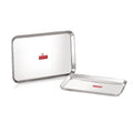 Stainless Steel Rectangle Serving Tray Set of 2 (37.2 x 26.4 , 41 x 30 )