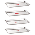 Stainless Steel Serving Tray Medium, Set of 4