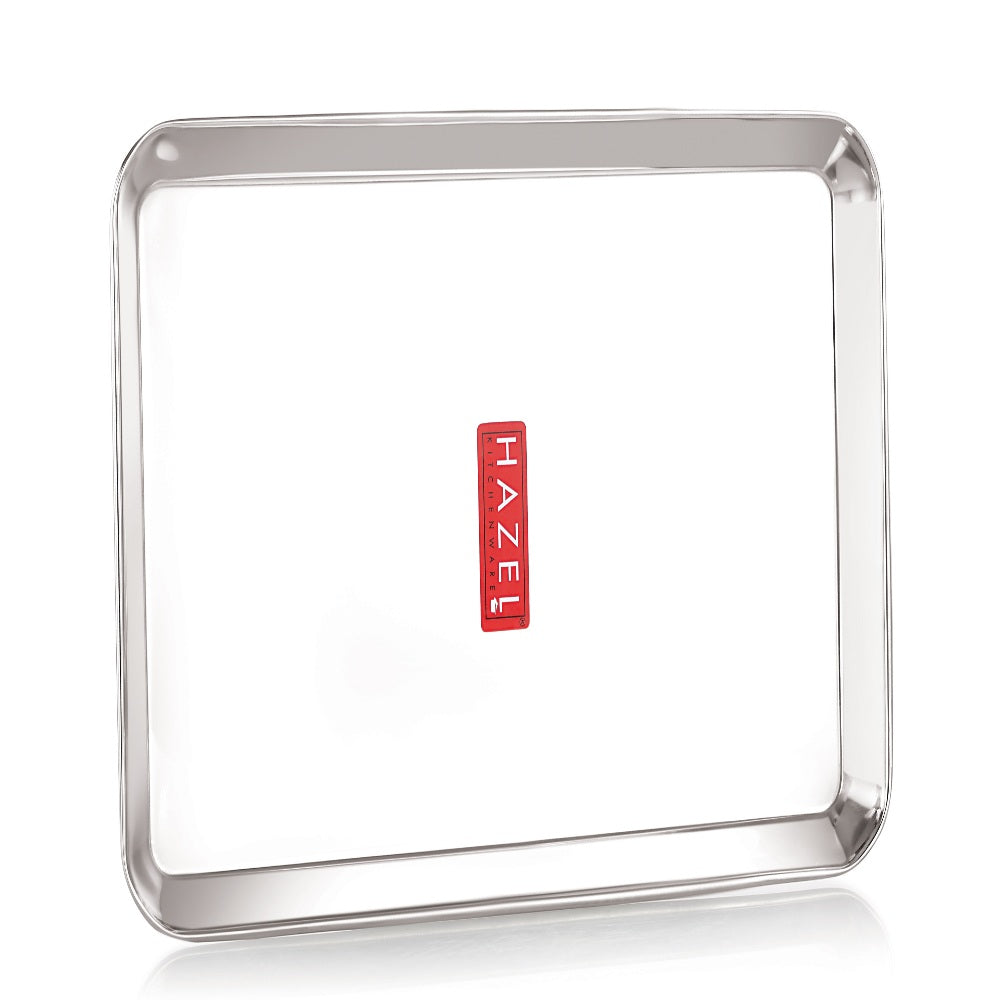 Rectangle Stainless Steel Serving Tray, 29.5 x 19 cm(Set of 4)