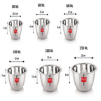 Stainless Steel Vati Set Of 6, 400, 600, 800, 1000, 1300, 1750 ML