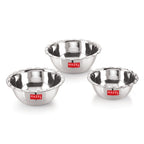 Stainless Steel Serving Bowl/Vati - Set of 3 | Steel Katori
