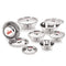 Stainless Steel Serving Bowl, Set Of 6 , 400, 600, 800, 1000, 1300, 1750 ML