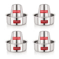 Stainless Steel Tea Dabara Set of 4