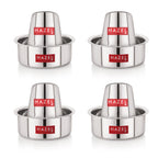 Stainless Steel Tea Dabara Set of 4