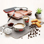 Stainless Steel Tea Dabara Set of 4