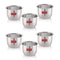 Stainless Steel Water Glass Set of 6, 100 ML Each