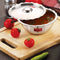 Stainless Steel Bowl With Lid, 21 cm, 1300 ML