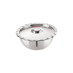 Stainless Steel Serving Bowl With Lid, 17 cm, 800 ML