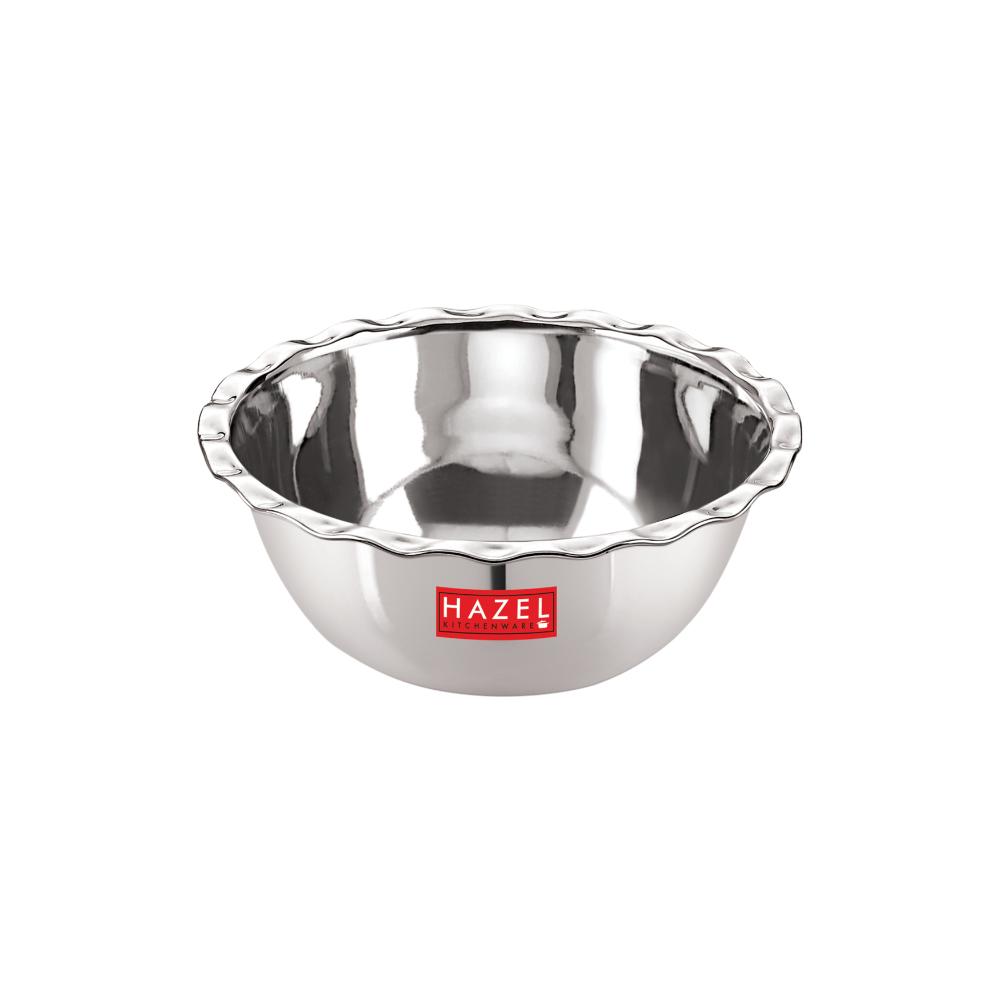 Stainless Steel Serving Katori With Lid, 13.5 cm, 400 ML