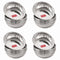 Stainless Steel Plates, Set Of 24, 310 ML Each