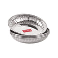 Stainless Steel Plates, Set Of 4, 310 ML Each