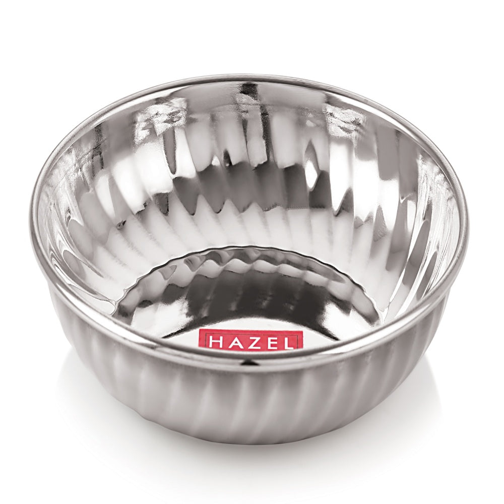 Stainless Steel Plates, Set Of 4, 310 ML Each