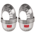 Stainless Steel Dessert Bowl Set of 12, 300 ML Each