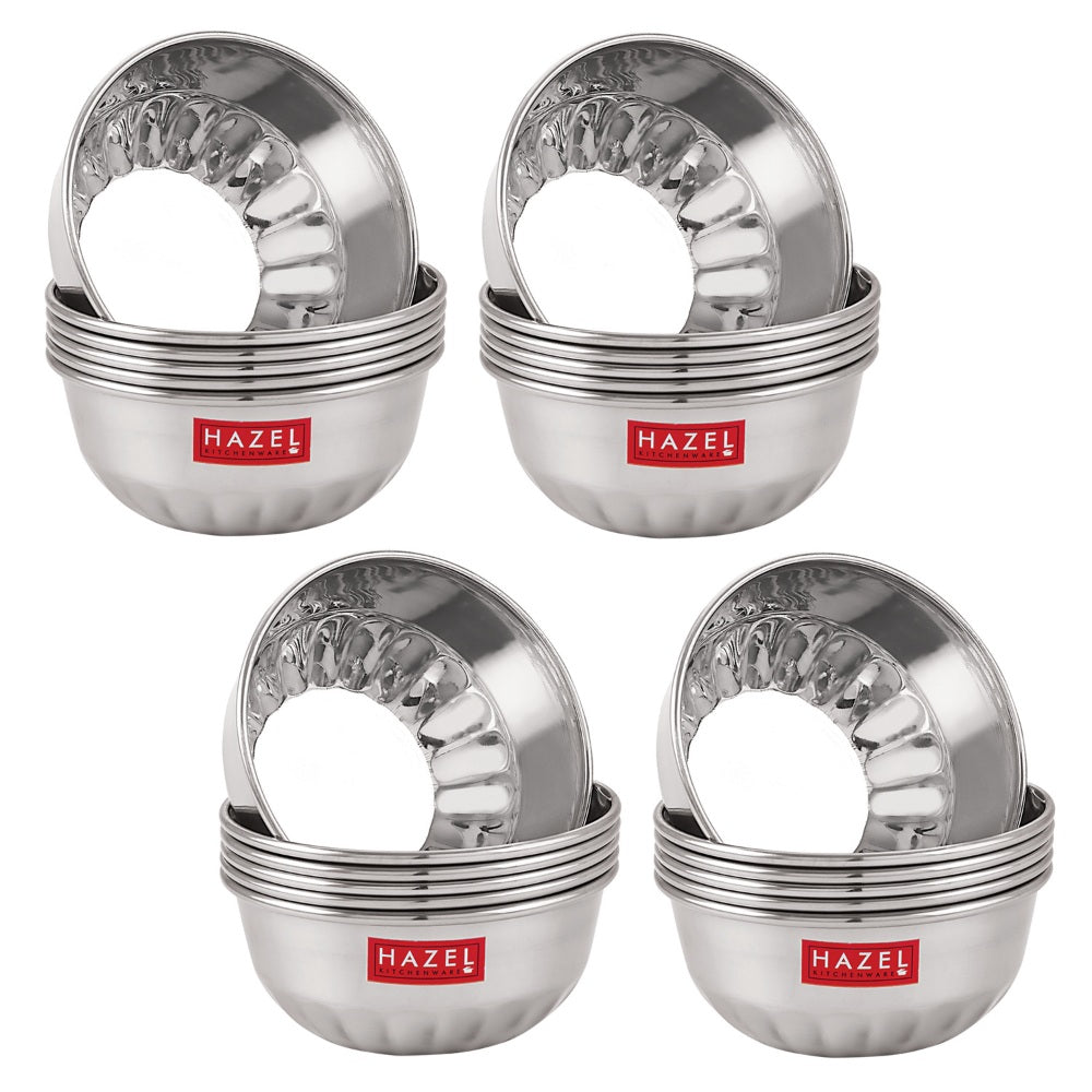 Stainless Steel Serving Bowl 220 ML Set of 24