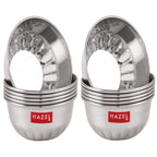 Stainless Steel Mixing Bowl, 220 ML Set of 12